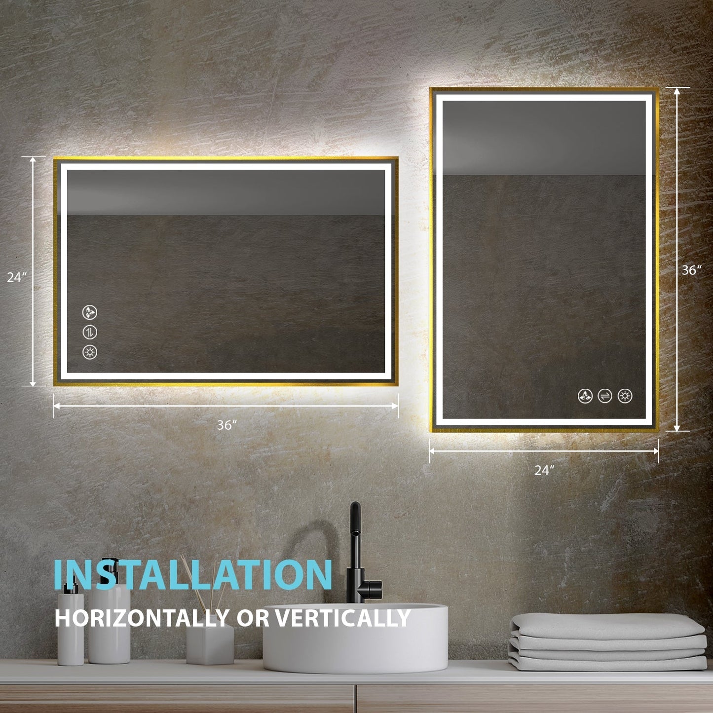 Blossom Stellar 24 Inch LED Mirror - LED M4 2436 MB