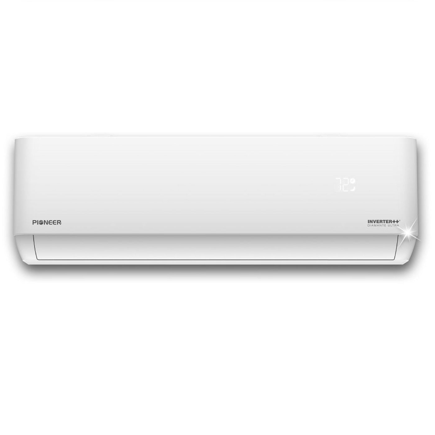 Pioneer Diamante Ultra 9,000 BTU 23.5 SEER2 Ductless Mini-Split Inverter++ Energy-Star Wi-Fi Air Conditioner Heat Pump Full Set 230V with 16 Ft. Kit - WYT009GLFI22RL