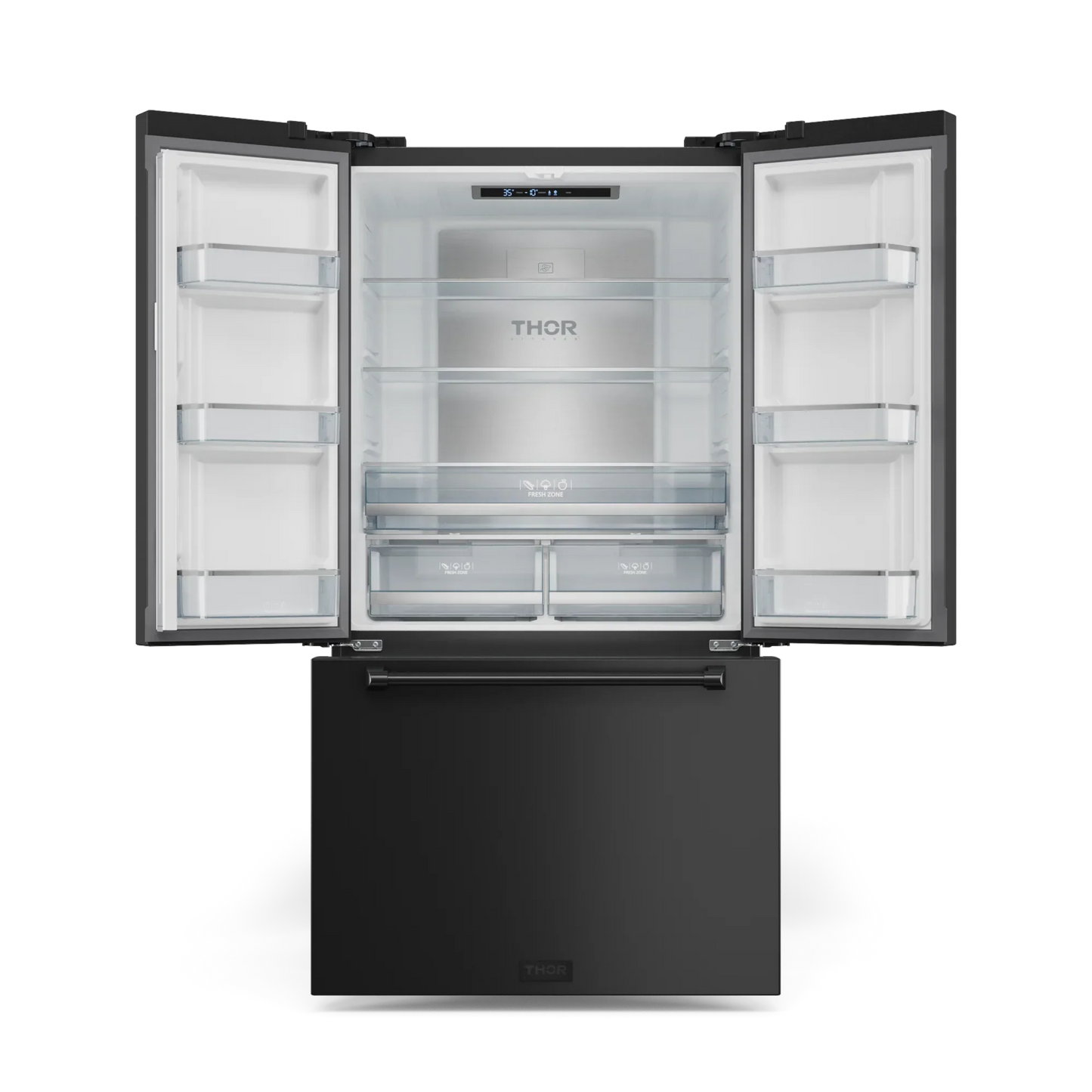 Thor Kitchen 36 Inch 20.3 cu ft French Door Counter Depth Refrigerator with Ice Maker | Gordon Ramsay Series - RF3621CTD00