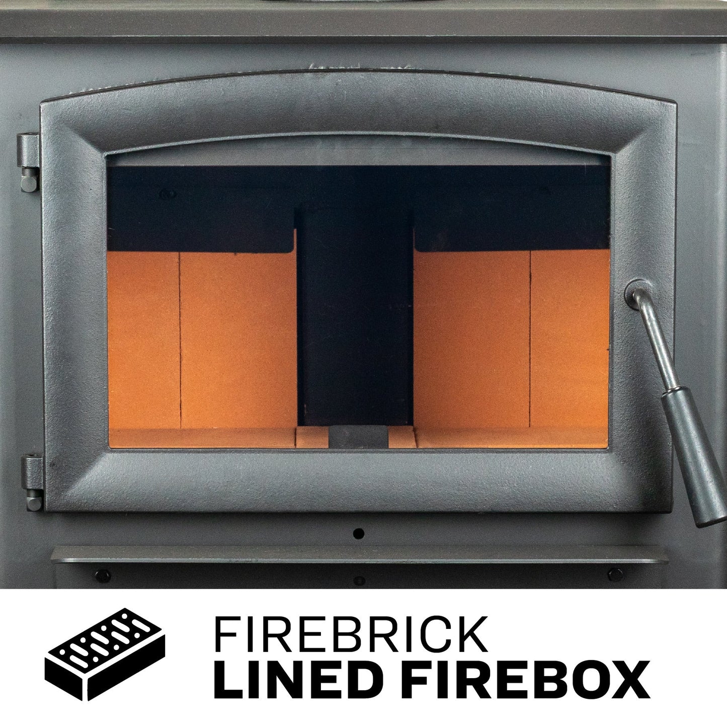 US Stove 2,000 Sq. Ft. Pedestal Wood Stove - SKU_1769009027750_987