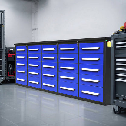 Chery Industrial Heavy Duty Garage Workbench Cabinet with 20 Drawers - WW000208