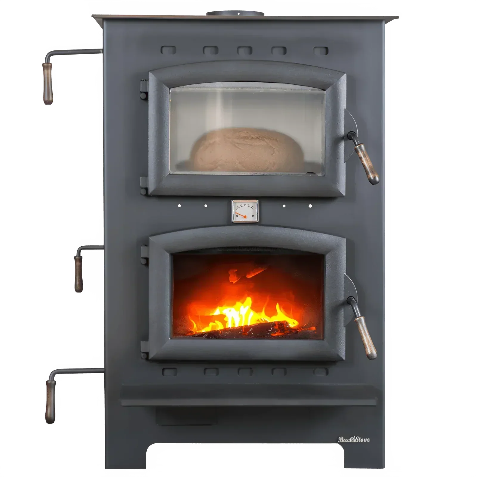 Buck Stove Homesteader Wood Burning Cook Stove 1,800 sq. ft. 28,901 BTU Black New - FP-HOMESTEADER