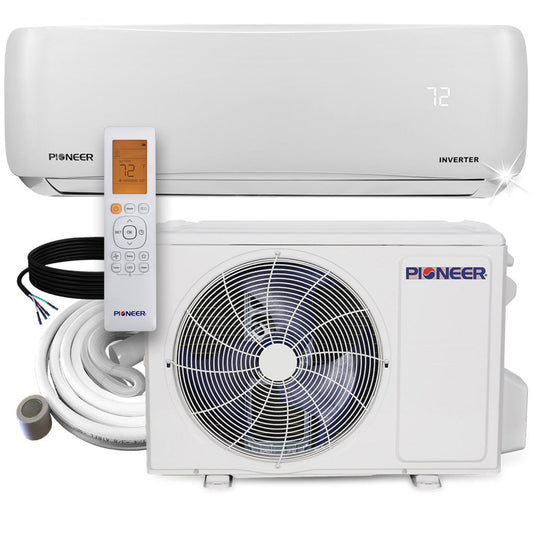 Pioneer EStar 9,000 BTU 24 SEER2 Ductless Mini-Split Inverter++ Energy-Star Air Conditioner Heat Pump System Full Set 230V - WYS009GMFI22RL